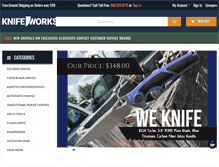 Tablet Screenshot of knifeworks.com